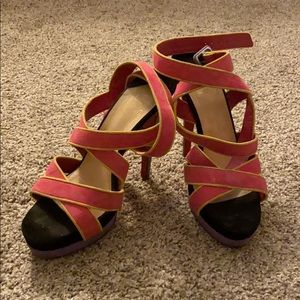 Louboutin multi-color Size 36 heels